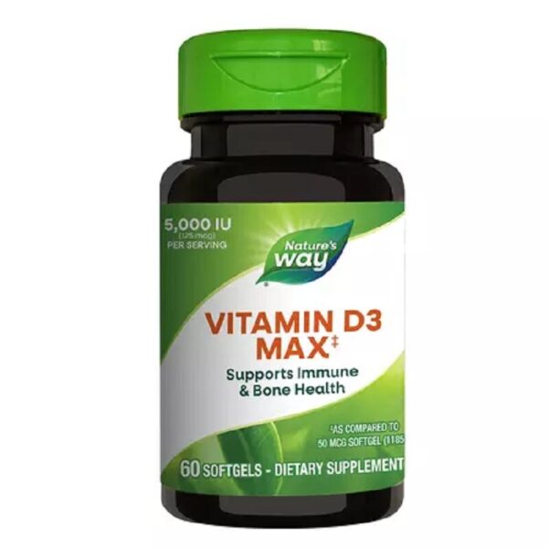 SECOM Vitamina D3 5000 UI, 60 capsule, Nature's Way