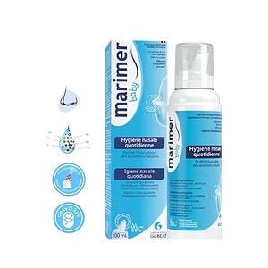 Spray nazal pentru bebeluși, hidratare și curățare blândă.