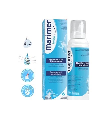 Hygienă nazală baby. Spray nazal pentru bebeluși, hidratare și curățare blândă.