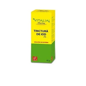 Tinctura de iod 2%, 40 g, Vitalia