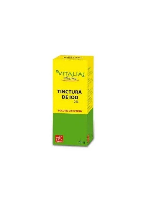 Tinctura de iod 2%, 40 g, Vitalia