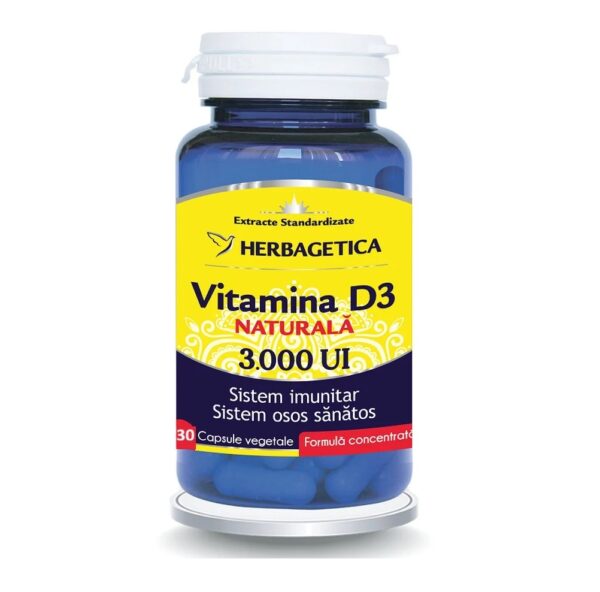 vitamina-d3-naturala-3000-ui-30-capsule-herbagetica-O21831-farmacia-morpheus Vitamina D3 Naturală 3000 UI, 30 Capsule, Herbagetica