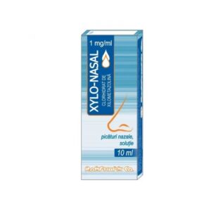 Xylo-Nasal 1mg/ml Solutie Nazala-Picaturi x 10ml, Rompharm