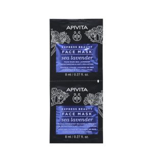 APIVITA Express Masca Lavanda Mare Hidratanta 2x8ml