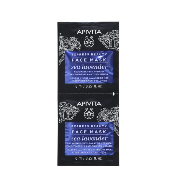 APIVITA Express Masca Lavanda Mare Hidratanta 2x8ml
