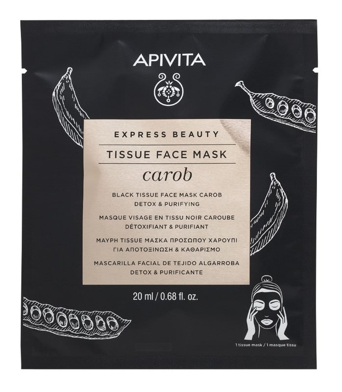 APIVITA Masca Servetel Carob Detox x10ml