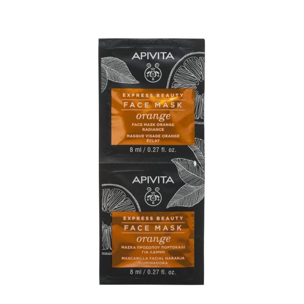 APIVITA Express Masca Portocale Luminozitate 2x8ml