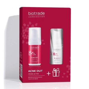 Biotrade Pachet Lotiune activa pentru ten acneic, 60ml + Spuma de curatare pentru ten acneic, 20ml