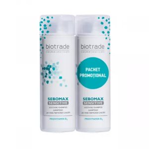 BIOTRADE Pachet Pachet Sampon pentru Scalp Sensibil Sebomax Sensitive, 200 + 200 ml