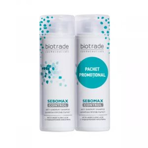 BIOTRADE Pachet Sampon Anti Matreata Sebomax Control, 200 + 200 ml