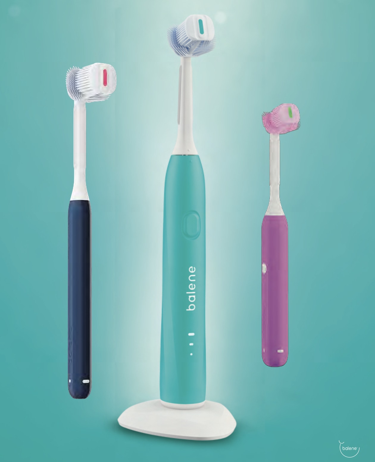 Periuta de Dinti Sonica Duotech, Aquamarin, x1buc, Balene