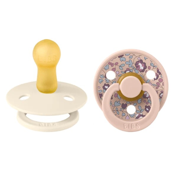 BIBS X LIBERTY Set 2 Suzete Colour Eloise Blush, 6-12L (size 2), Latex, 1 buc