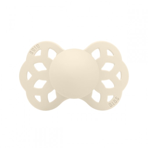 BIBS Suzeta Simetrica Infinity Ivory, 0-6L (Size 1), Silicon, 1 buc