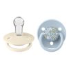 BIBS X LIBERTY Set 2 Suzete De Lux Eloise Baby Blue/Ivory, One Size, Silicon, 1 buc