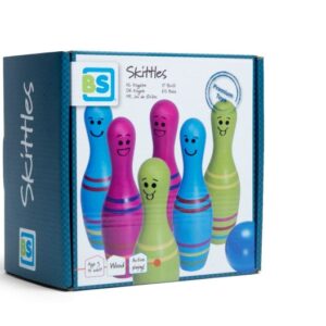 ga149_p20 Set de Bowling din Lemn Skittles Jr., BS Toys
