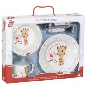 set-pentru-masa-melamina-girafa-sophie-kiwi-cutie-cadou~1130 VULLI Set pentru Masa Melamina Kiwi, x1buc
