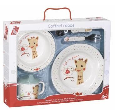 set-pentru-masa-melamina-girafa-sophie-kiwi-cutie-cadou~1130 VULLI Set pentru Masa Melamina Kiwi, x1buc