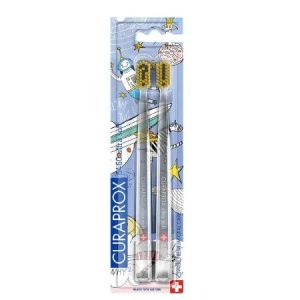 CURAPROX Periute de Dinti 5460 Duo Hento Toto Edition Pack, 2 buc