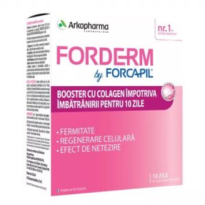 Forcapil Forderm Booster cu Colagen, x10 fiole, Arkopharma