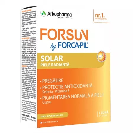 Forcapil Forsun Solar, x30 capsule, Arkopharma
