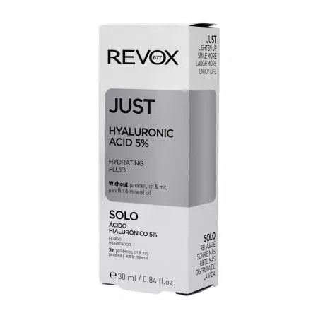 REVOX Just fluid hidratant cu acid hialuronic 5%, 30ml