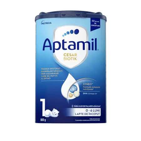 Aptamil Cesar Biotik 1,  0-6 luni, 800g, Nutricia