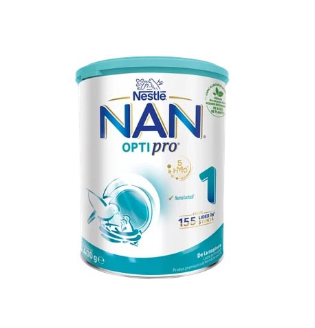 Formula NAN 1 Optipro HM-O pentru sugari, 400g, pentru lapte matern.