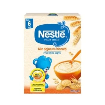 NESTLE Mic Dejun Cu Biscuiti, 250 g