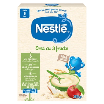 NESTLE Orez cu 3 Fructe, 250 g