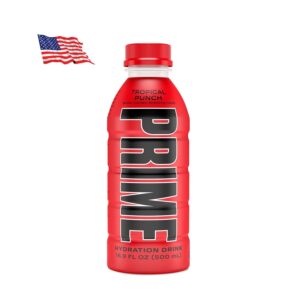 PRIME Hydration Drink Tropical Punch, Bautura Rehidratare cu Aroma de Punch Fructe Tropicale, 500ml