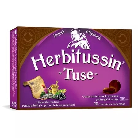 Herbitussin Tuse, 24 capsule, USP Romania