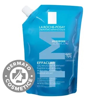 LA ROCHE-POSAY Effaclar Gel Spumant Purifiant +M Refill, 400 ml
