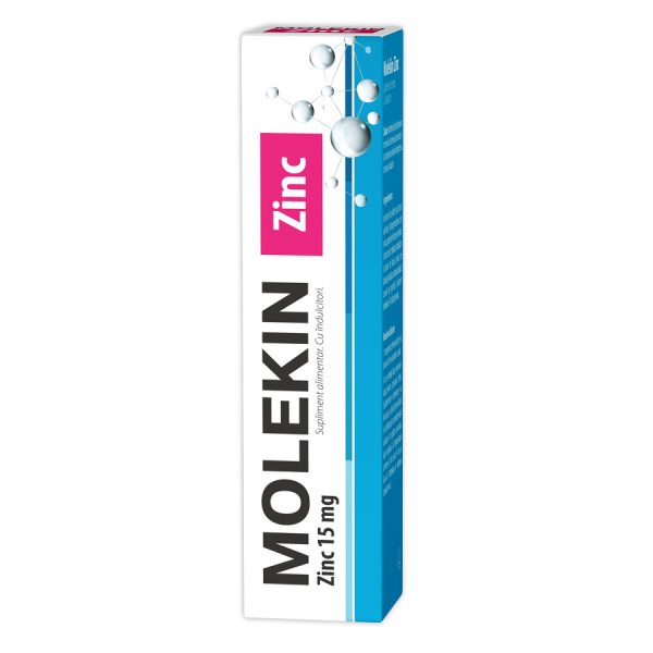 Molekin Zn 15mg, 20 comprimate efervescente, Zdrovit