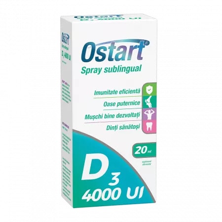 Ostart D3 4000UI Spray Sublingual, x20ml, Fiterman Pharma