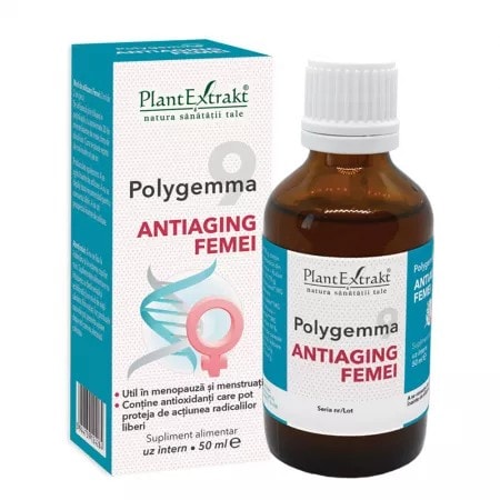 Polygemma Nr. 9 Antiaging Femei 50+, 50 ml, Plant Extrakt