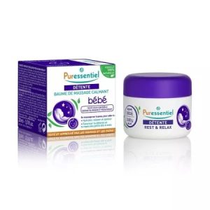 Puressentiel Rest&Relax Baby Unguent Masaj cu 5 Uleiuri Esentiale, 30 ml