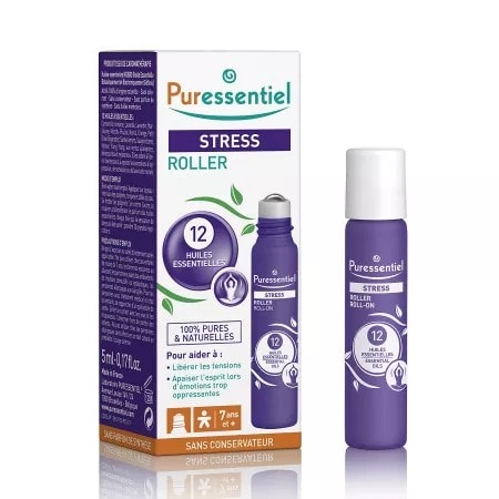 Puressentiel Stress Roll-on Antistres cu 12 Uleiuri Esentiale, 5 ml