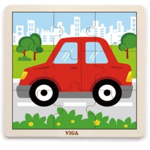 Puzzle 9 Piese Mari, Masina, Viga