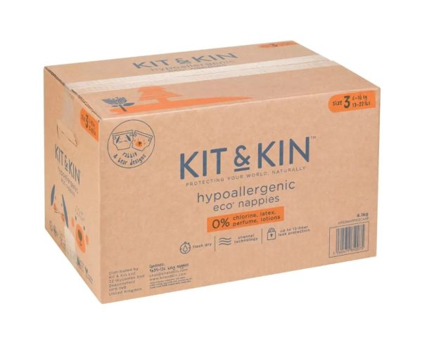 Scutece Hipoalergenice Eco, Marimea 3, 6-10 kg,128 buc, Kit&Kin