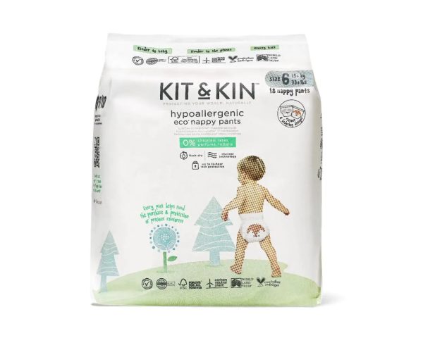 Scutece Hipoalergenice Eco, Marimea 6, 15 kg+, 24buc, Kit&Kin