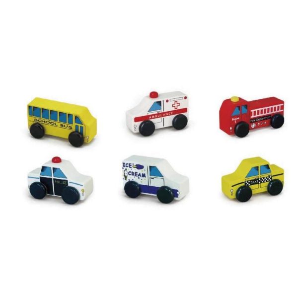 Set Vehicule de Oras, 6 piese, Viga