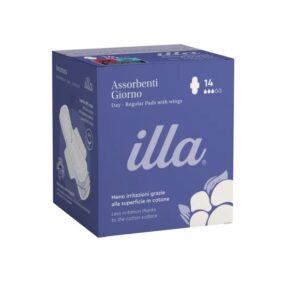 Absorbante de zi bumbac Illa Care, 14 bucăți