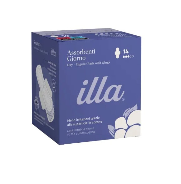 Absorbante de Zi Bumbac , 14 Bucăți, Illa Care