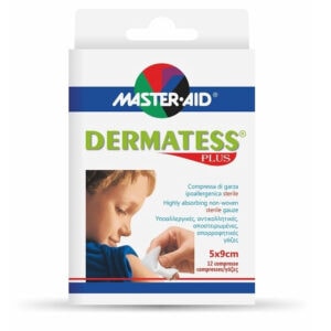 Comprese Sterile 5x9cm Dermatess Plus, x12buc, Master Aid