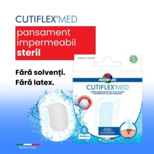 pansament-cutiflex-med-10x8cm-5-bucati-master-aid-O34395-farmacia-morpheus Pansament Cutiflex Med, 10x8cm, 5 Bucati, Master-Aid
