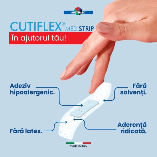 Plasturi Cutiflex Med Strip 4 Marimi, 20 Bucati, Master-Aid