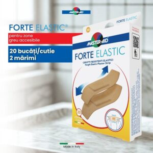 Plasturi Forte Elastic 2 Marimi, 20 Bucati, Master-Aid