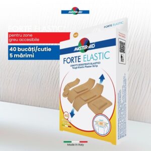 Plasturi Forte Elastic 5 Marimi, 40 Bucati, Master-Aid