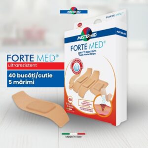 Plasturi Forte Med 5 Marimi, 40 Bucati, Master-Aid