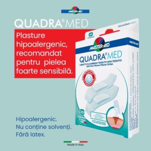 Plasturi Quadra Med 2 Marimi, 20 Bucati, Master-Aid